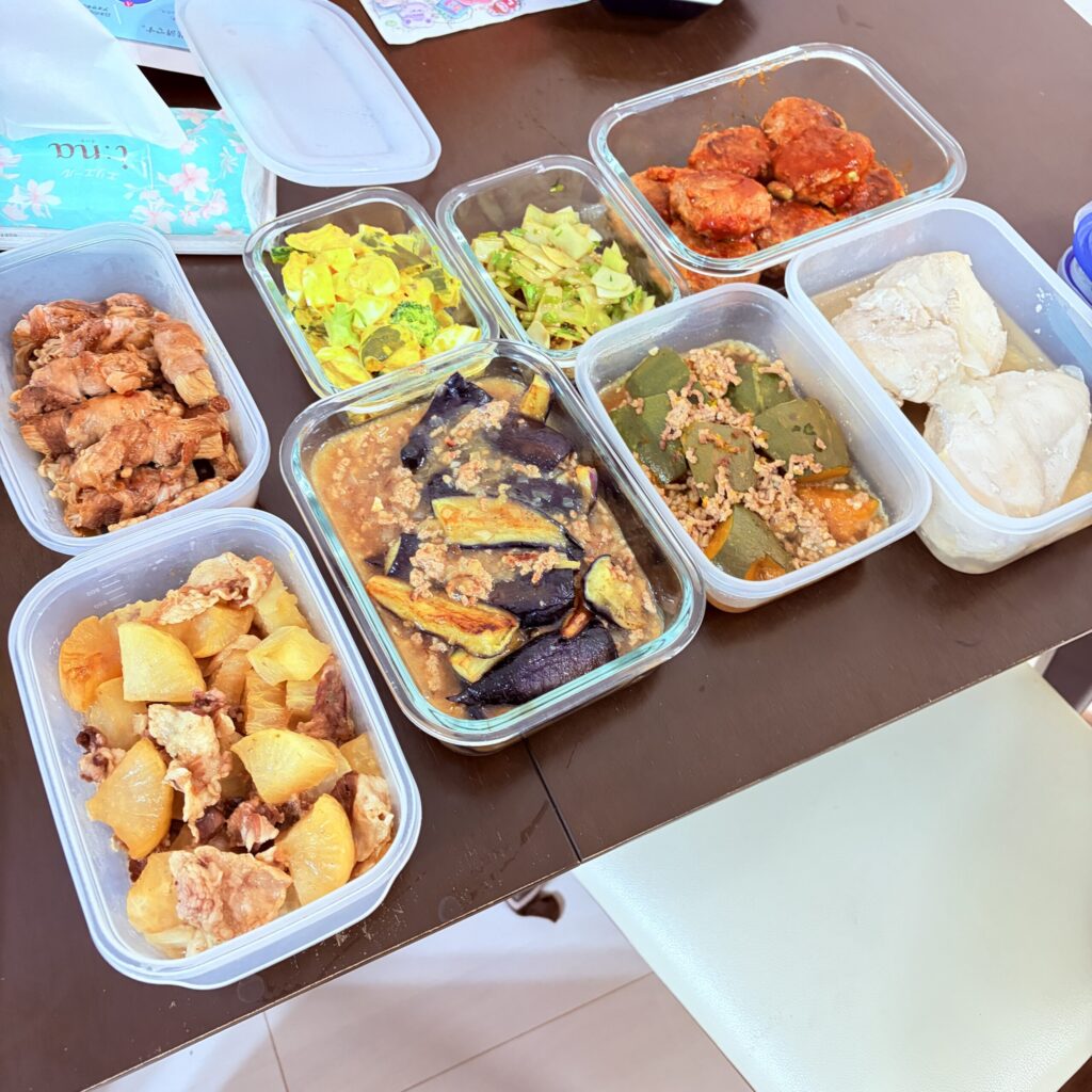 CaSy料理代行で3時間で作ってもらった9品の作り置き料理