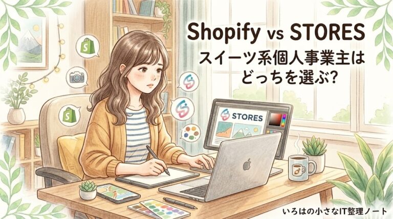 【2026年最新】ShopifyとSTORES徹底比較！スイーツ系個人事業主はどっちを選ぶべき？