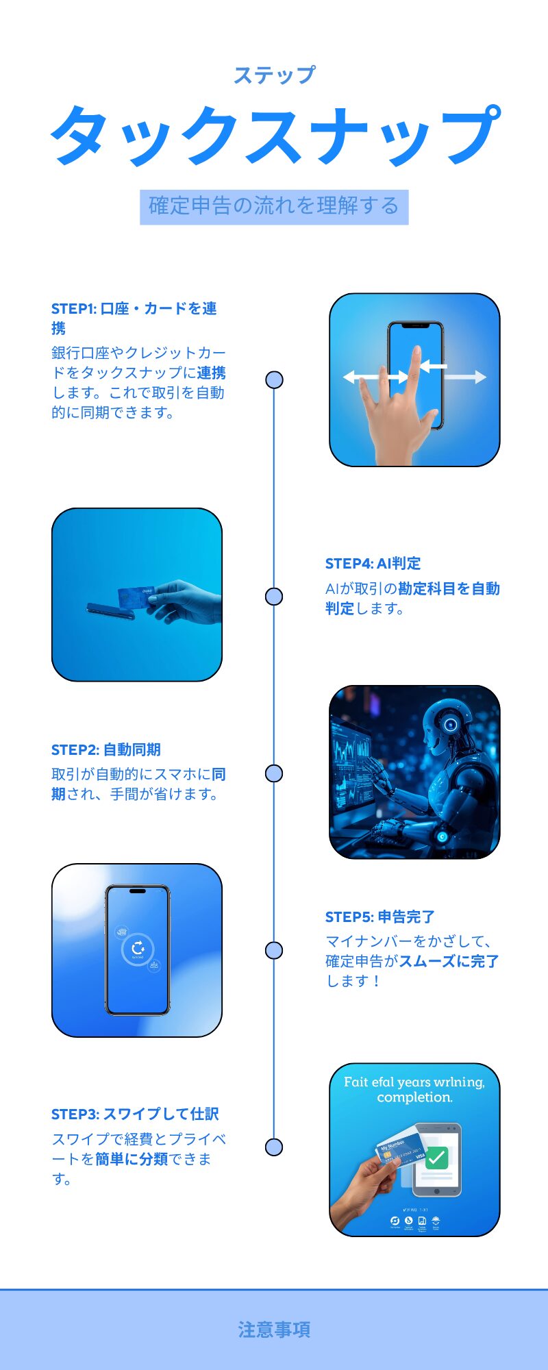 タックスナップで確定申告するまでの流れ