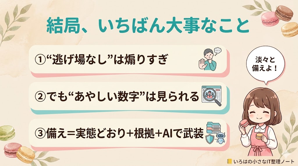 AI税務調査まとめ・大事な3つのこと