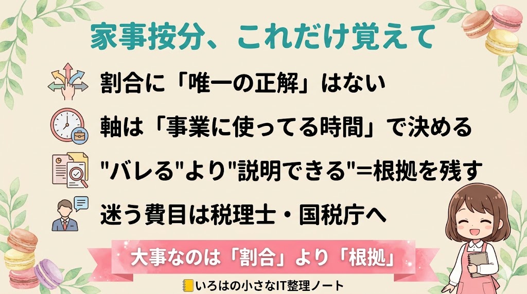 家事按分まとめの図解
